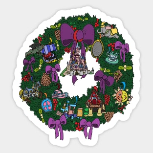 Disneyland Paris - Fantasyland Wreath Sticker